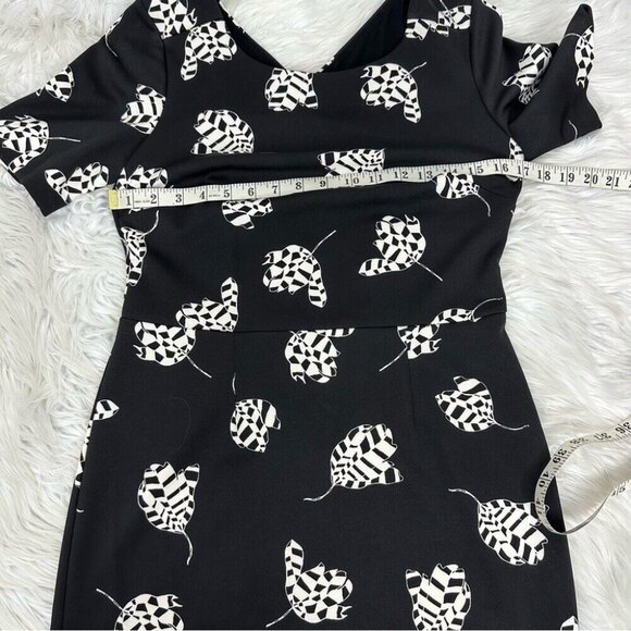 Vince Camuto Women’s Contemporary Black Floral Quiet Luxury Career Dress S/C34‎ - Picture 8 of 13